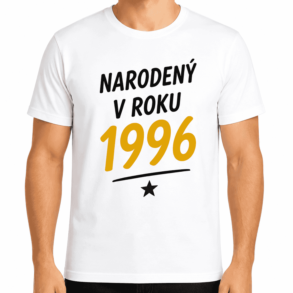 Tričko k 30. narodeninám – Narodený v roku 1996