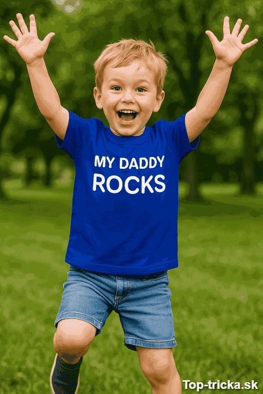 Detské tričko My Daddy Rocks