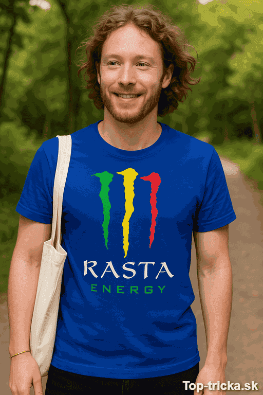 Vtipné tričko Rasta Energy