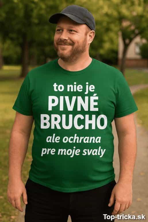 Vtipné tričko to nie je pivné brucho