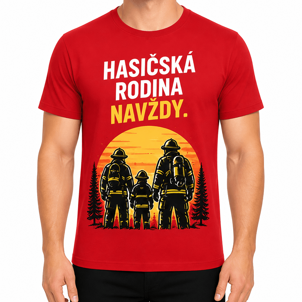 Tričko pre hasiča – Hasičská rodina navždy.