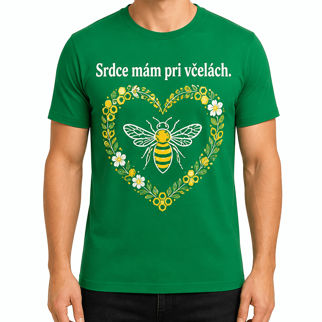 Tričko pre včelára – Srdce mám pri včelách.