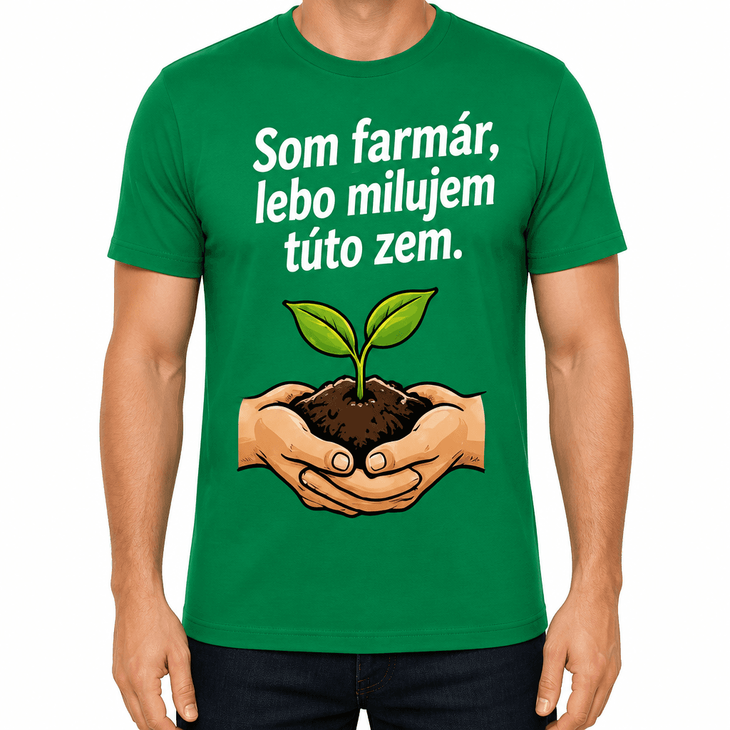 Tričko pre farmára – Som farmár, lebo milujem túto zem.