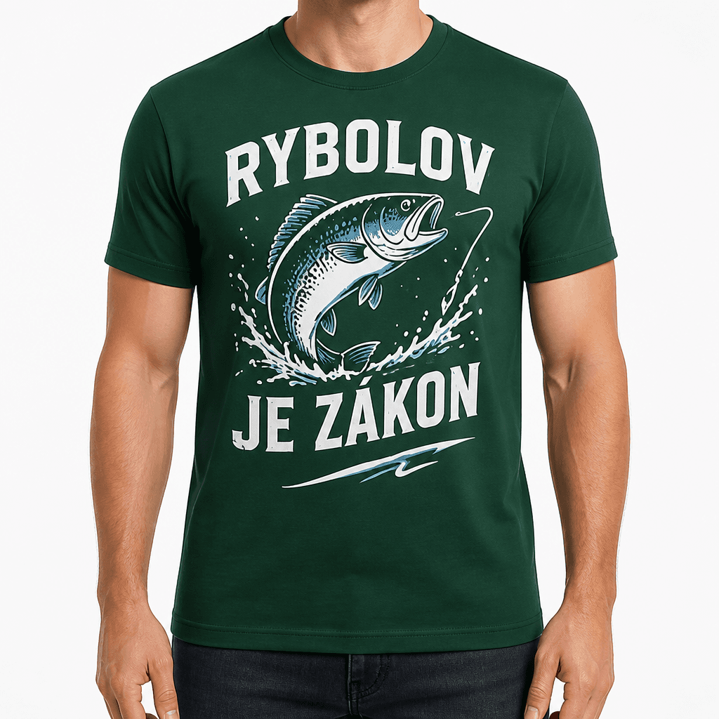 Tričko pre rybára – RYBOLOV JE ZÁKON
