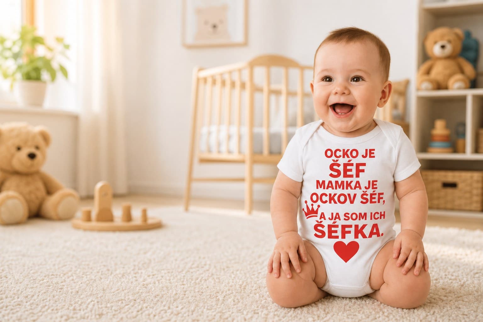 Bábätko v detskom body Ocko je šéf – Top-tricka.sk
