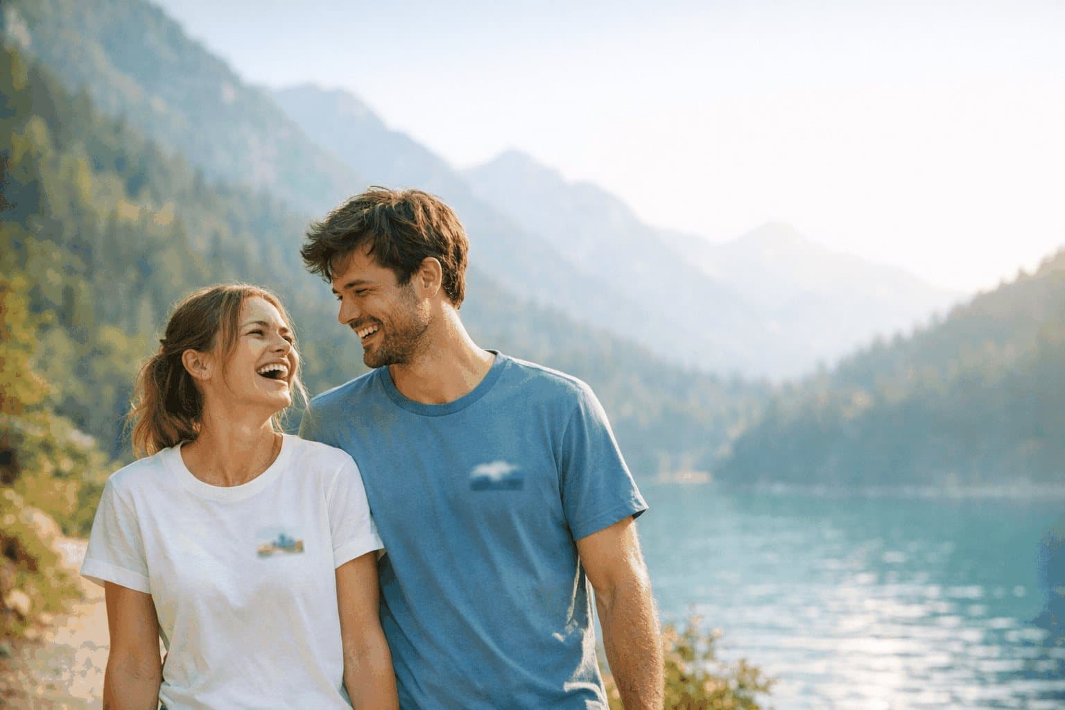 Turista v horách v najpredávanejšom tričku Top-tricka.sk