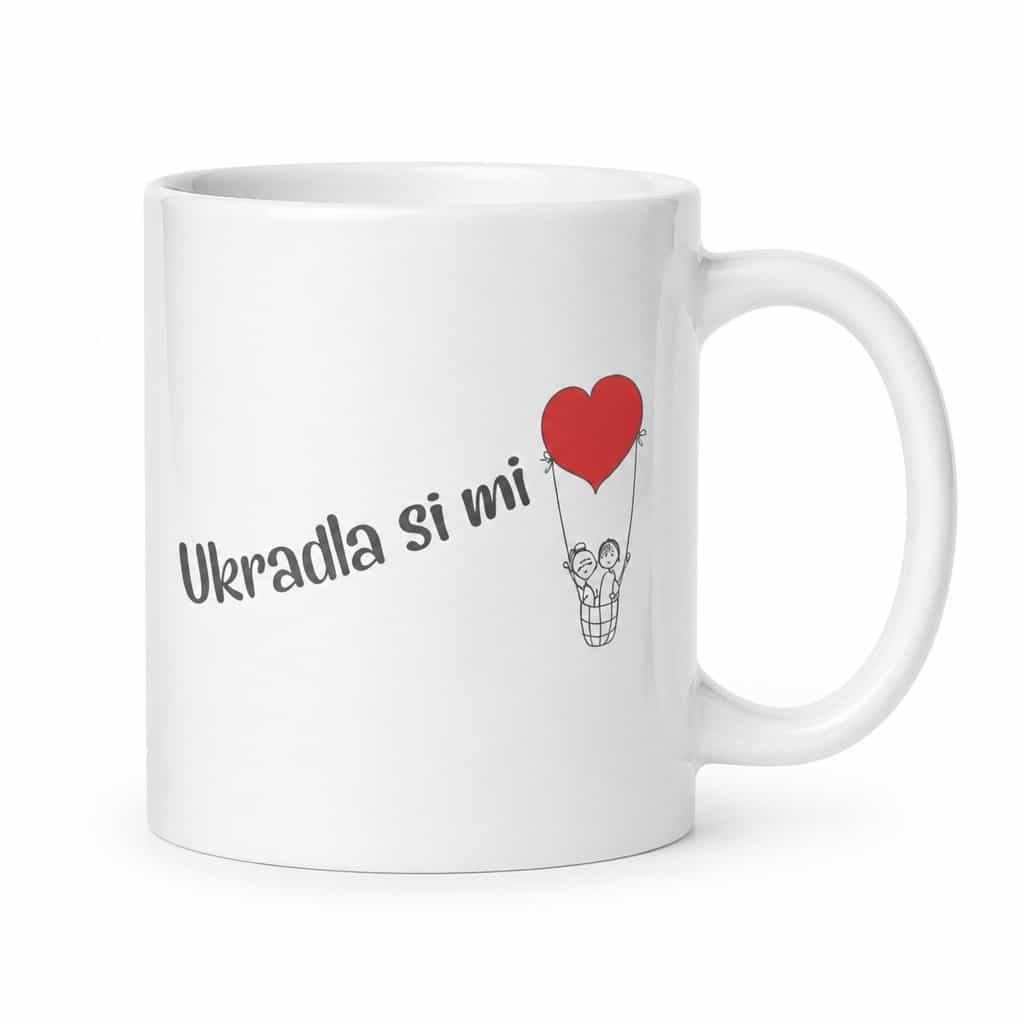 Vtipný hrnček ukradla si mi srdce