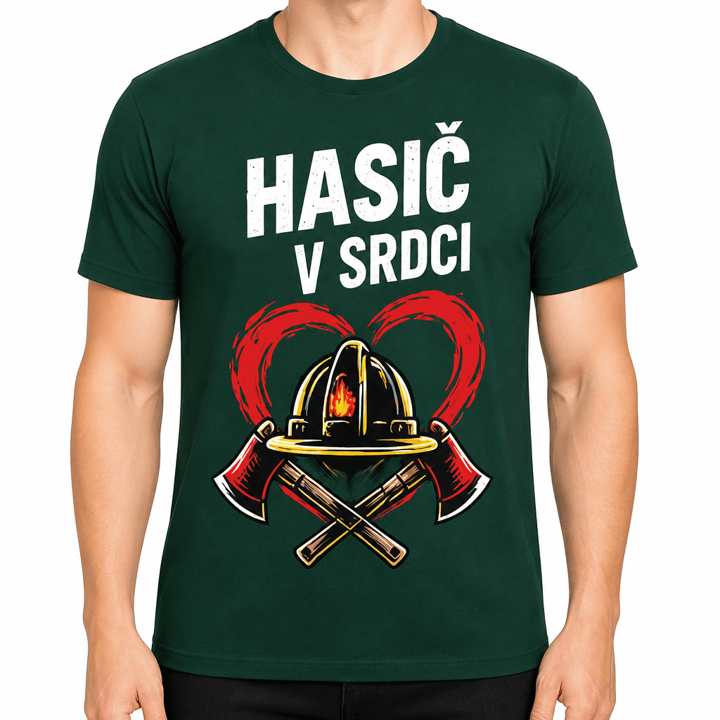 Tričko pre hasiča – Hasič v srdci