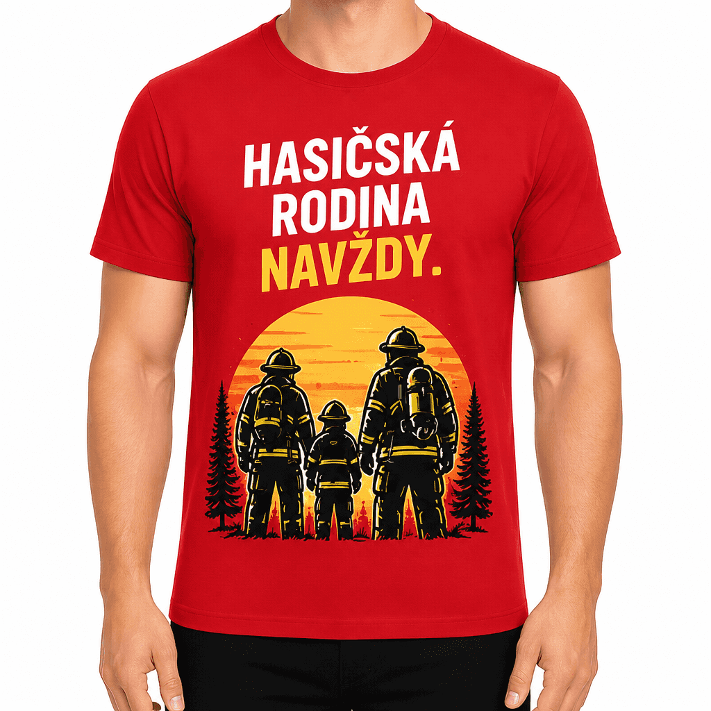 Tričko pre hasiča – Hasičská rodina navždy.