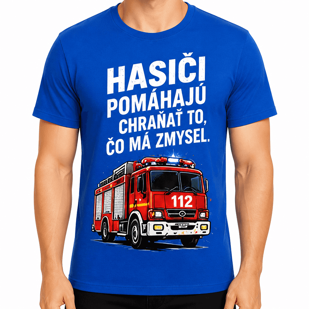 Tričko pre hasiča – Hasiči pomáhajú chrániť to, čo má zmysel.