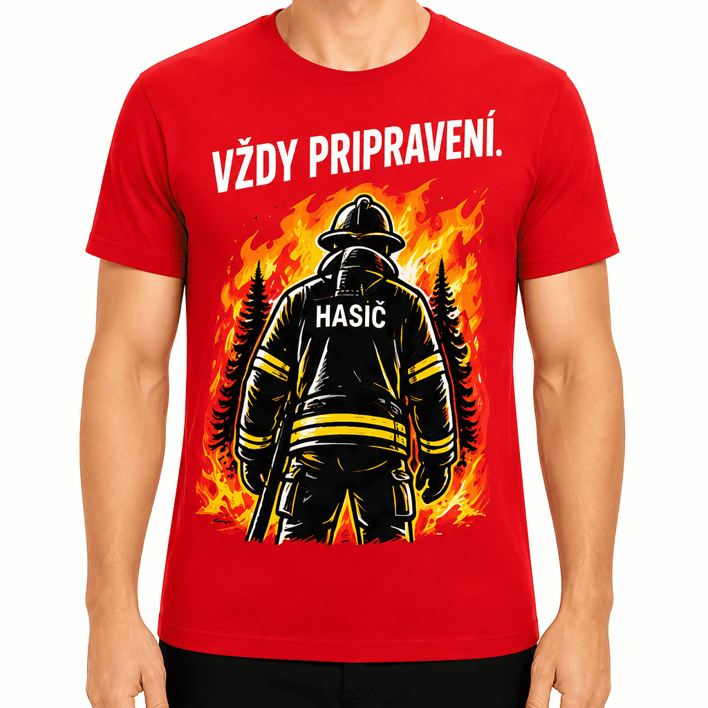 Tričko pre hasiča – Vždy pripravení.