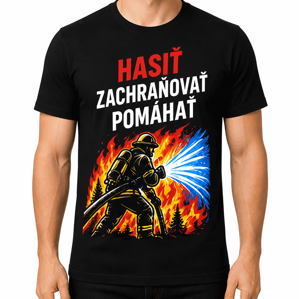 Tričko pre hasiča – Hasiť zachraňovať pomáhať