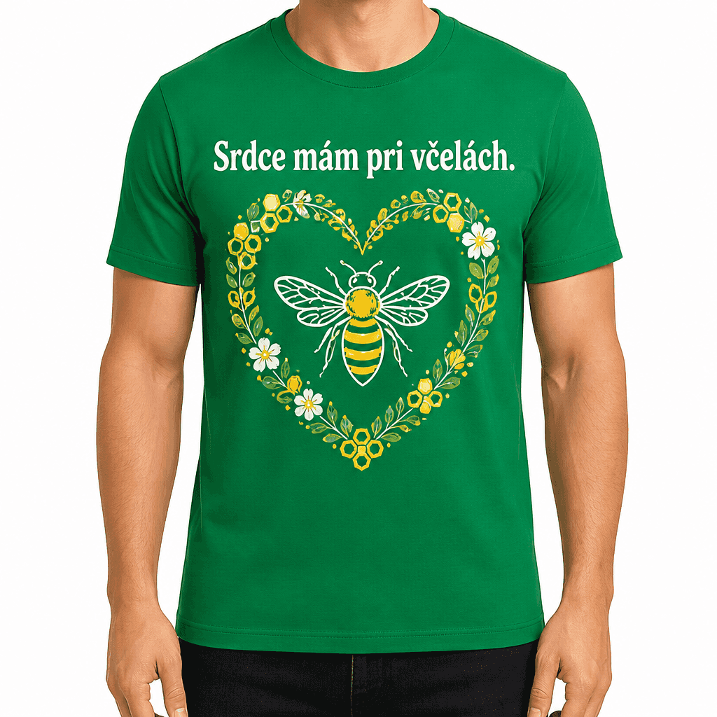 Tričko pre včelára – Srdce mám pri včelách.