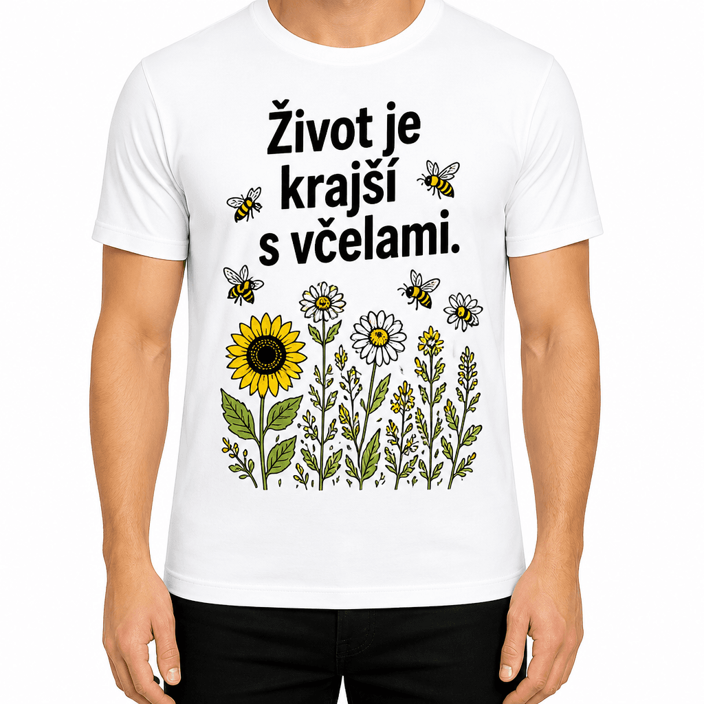 Tričko pre včelára – Život je krajší s včelami.