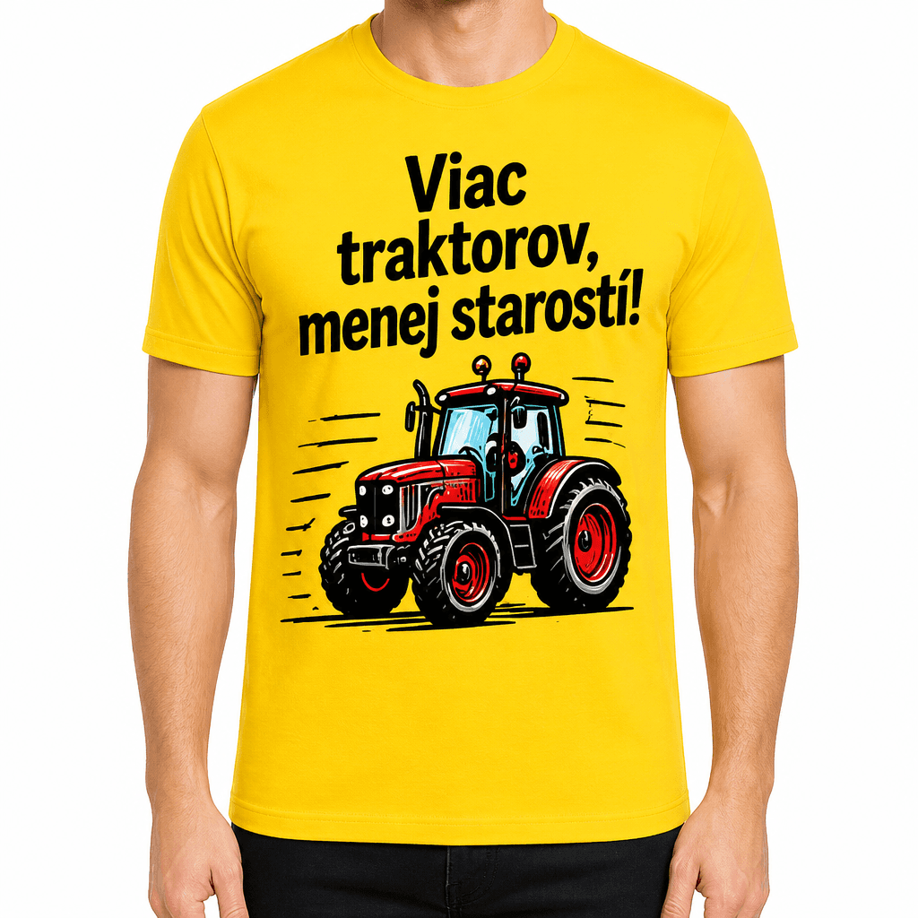 Tričko pre farmára – Viac traktorov, menej starostí!