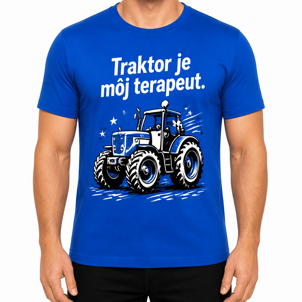 Tričko pre farmára – Traktor je môj terapeut.