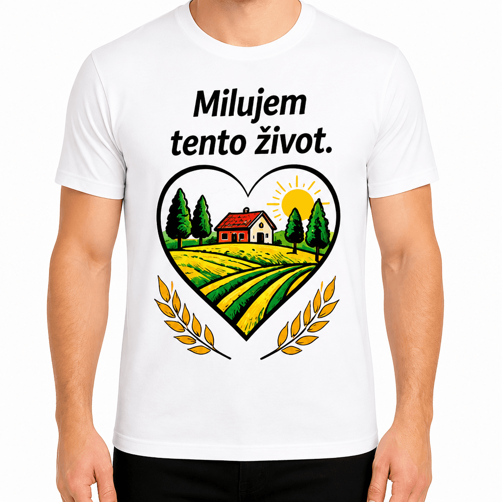 Tričko pre farmára – Milujem tento život.