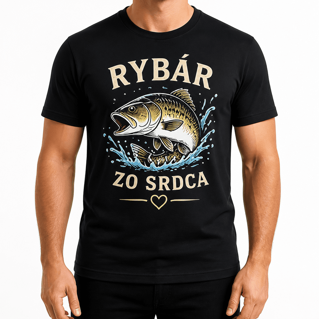 Tričko pre rybára – RYBÁR ZO SRDCA