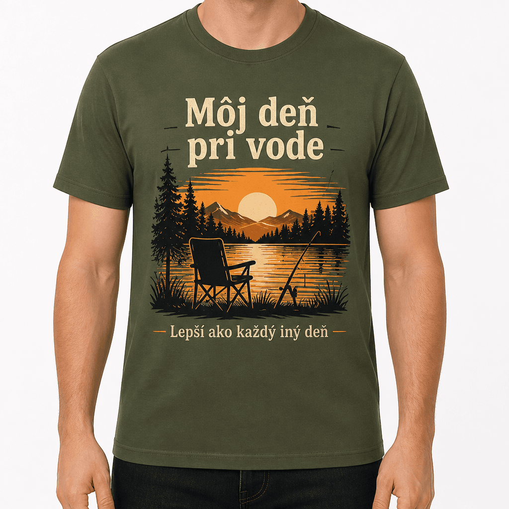 Tričko pre rybára – Môj deň pri vode