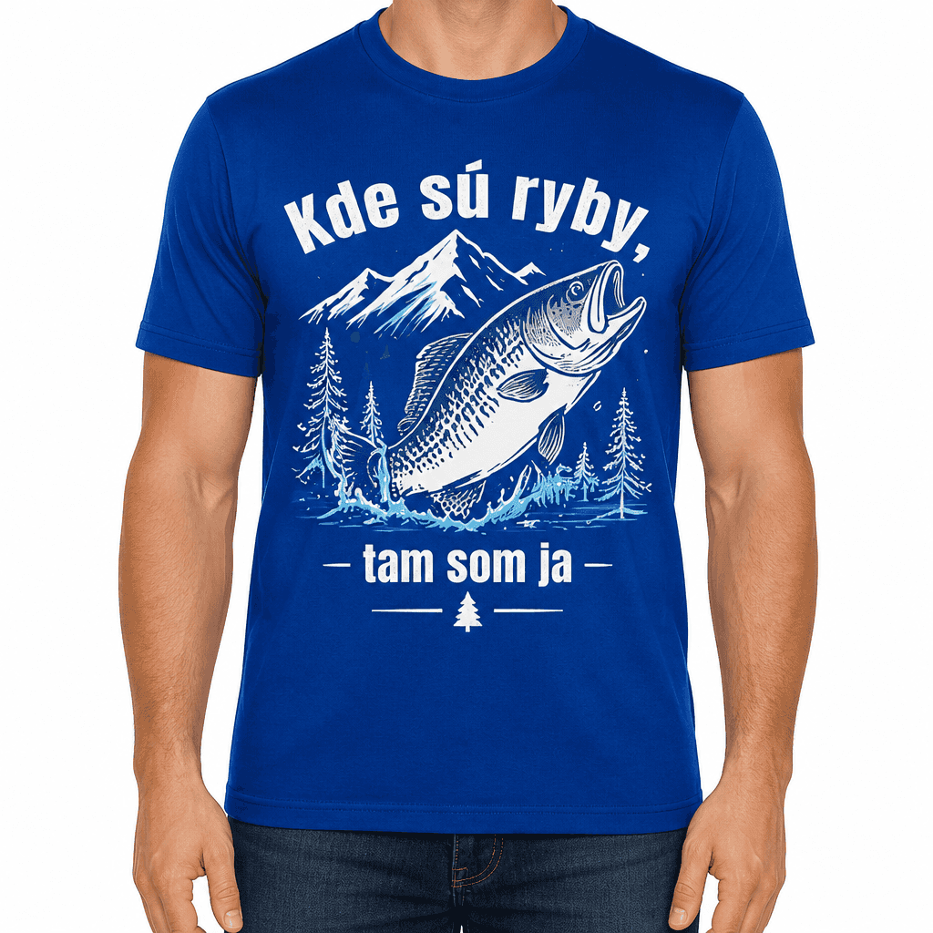 Tričko pre rybára – Kde sú ryby, tam som ja