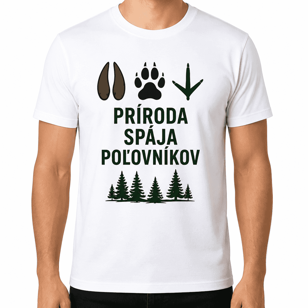 Tričko pre poľovníka – PRÍRODA SPÁJA POĽOVNÍKOV