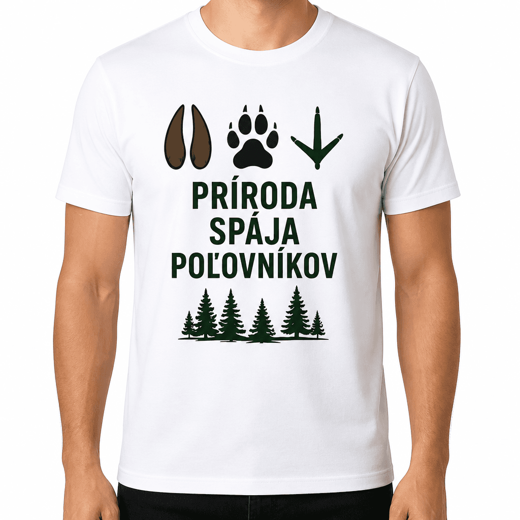 Tričko pre poľovníka – PRÍRODA SPÁJA POĽOVNÍKOV