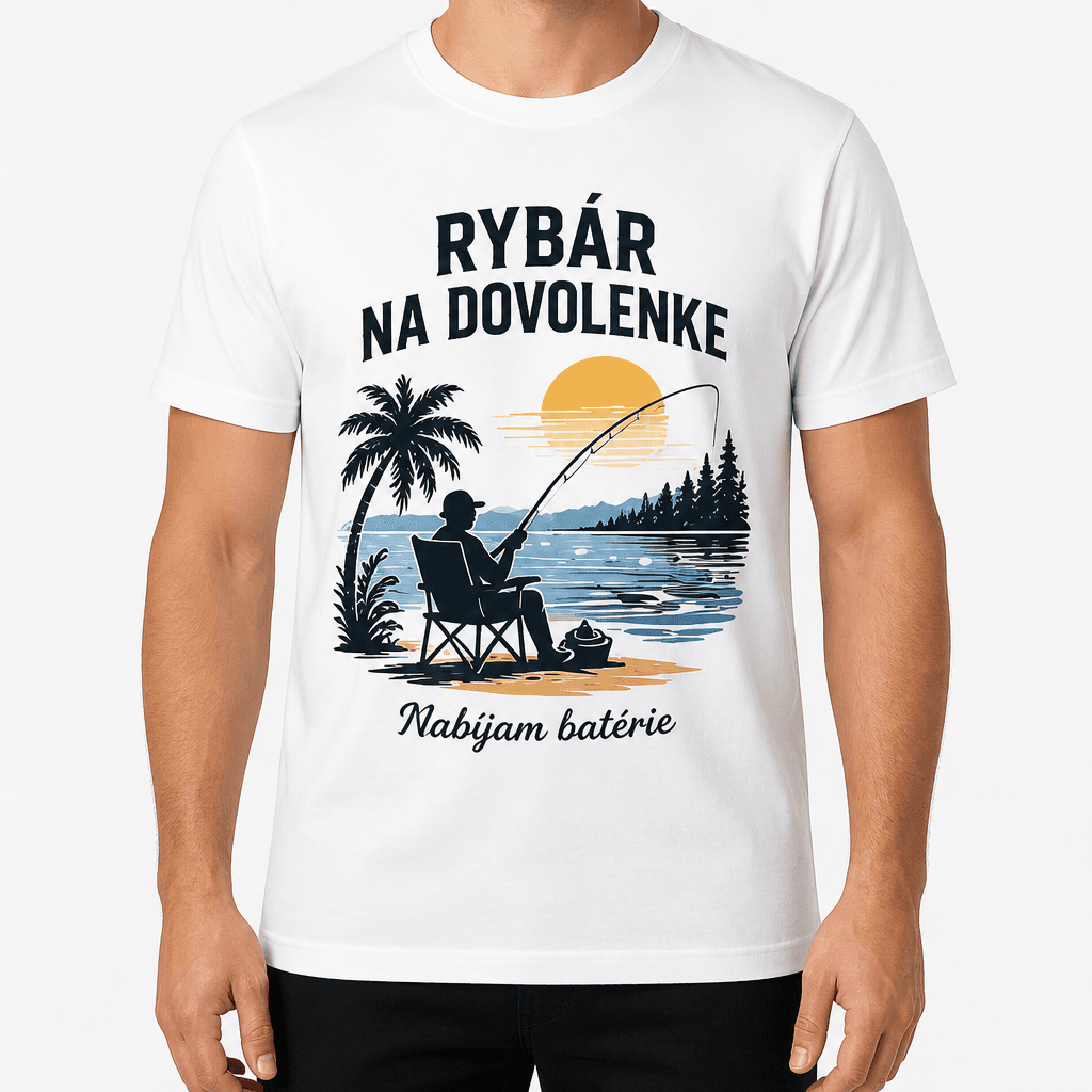 Tričko pre rybára – RYBÁR NA DOVOLENKE