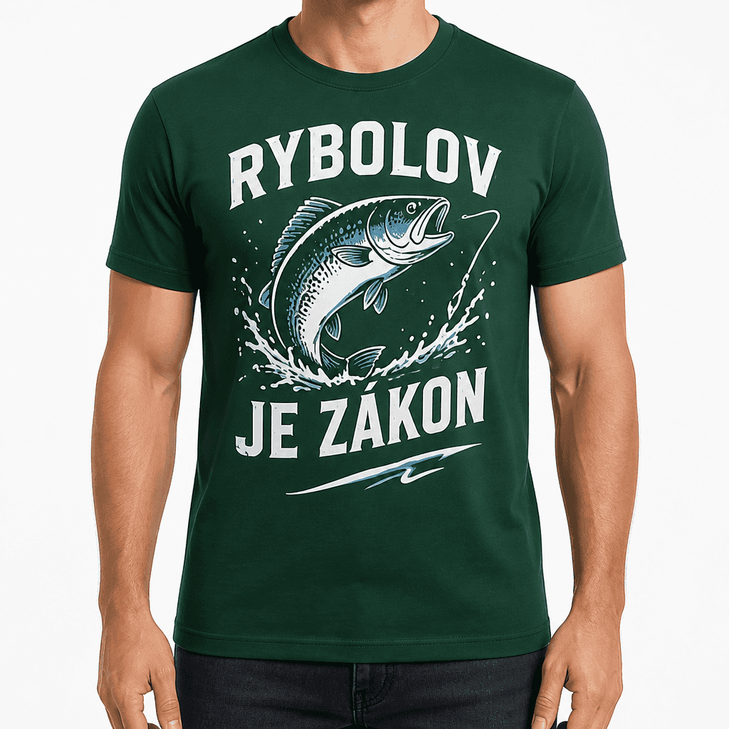 Tričko pre rybára – RYBOLOV JE ZÁKON