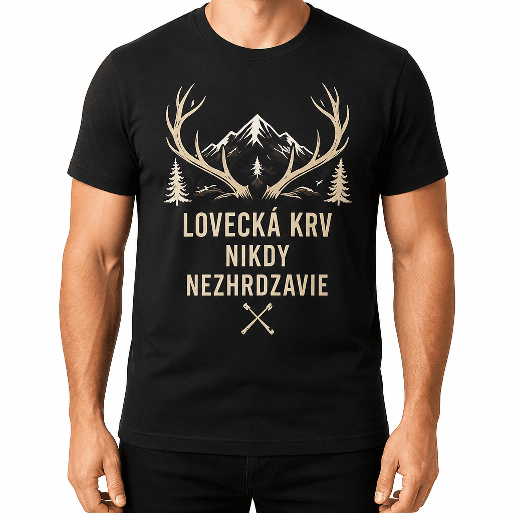 Tričko pre poľovníka – LOVECKÁ KRV NIKDY NEZHRDZAVIE