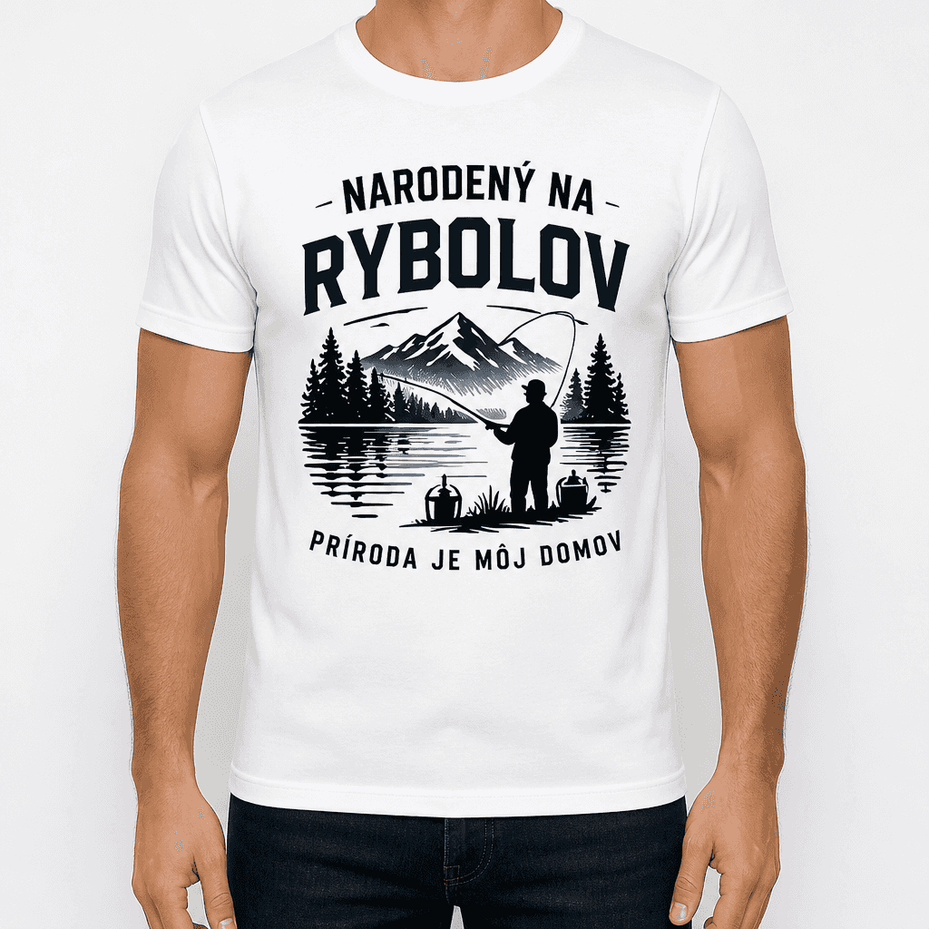 Tričko pre rybára – Narodený na rybolov