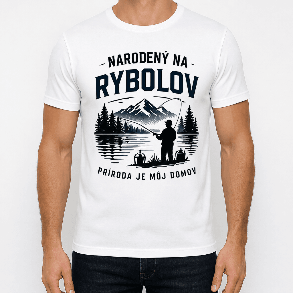 Tričko pre rybára – Narodený na rybolov