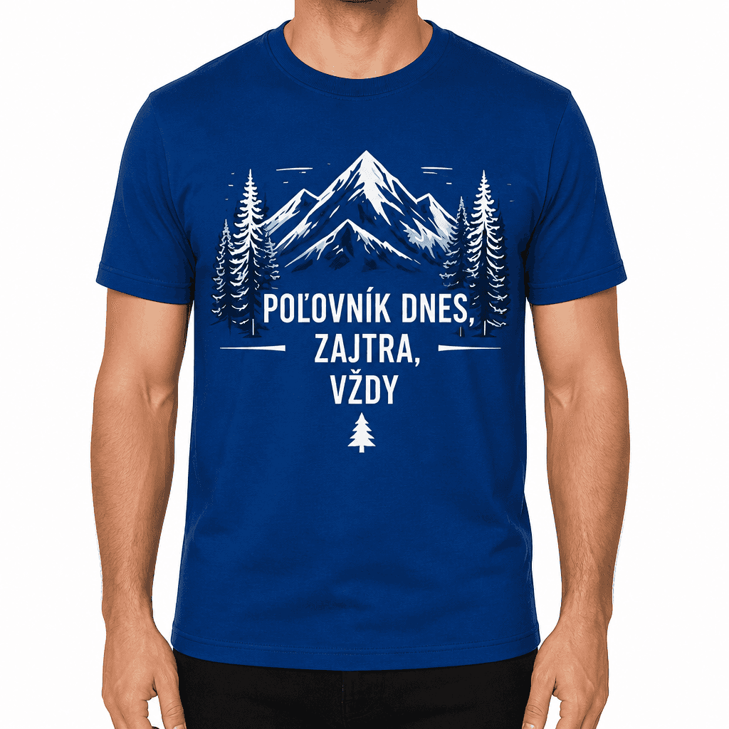 Tričko pre poľovníka – POĽOVNÍK DNES, ZAJTRA, VŽDY