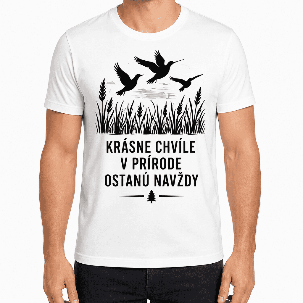 Tričko pre poľovníka – KRÁSNE CHVÍLE V PRÍRODE OSTANÚ NAVŽDY