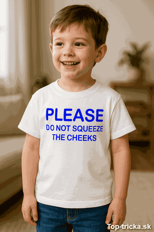 Detské tričko please do not squeeze the cheeks