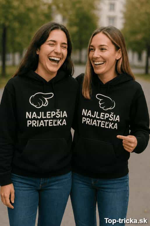 Mikiny pre kamarátky najlepšia priateľka