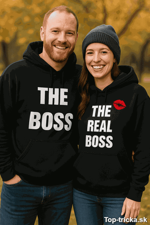 Mikiny pre páry The Boss The Real Boss