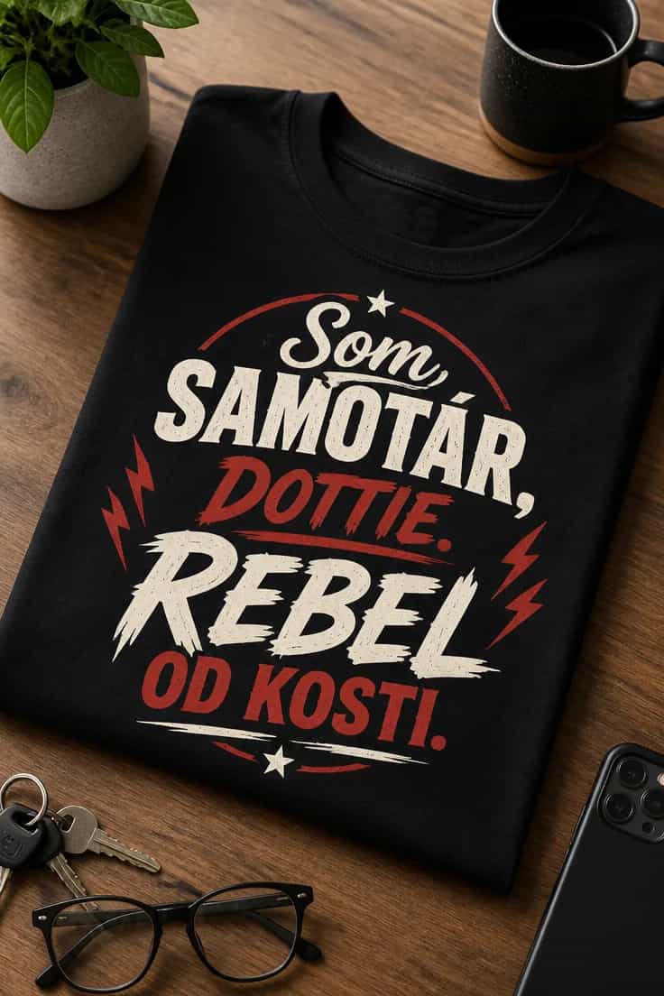 Tričko Som samotár, Dottie. Rebel od kosti.