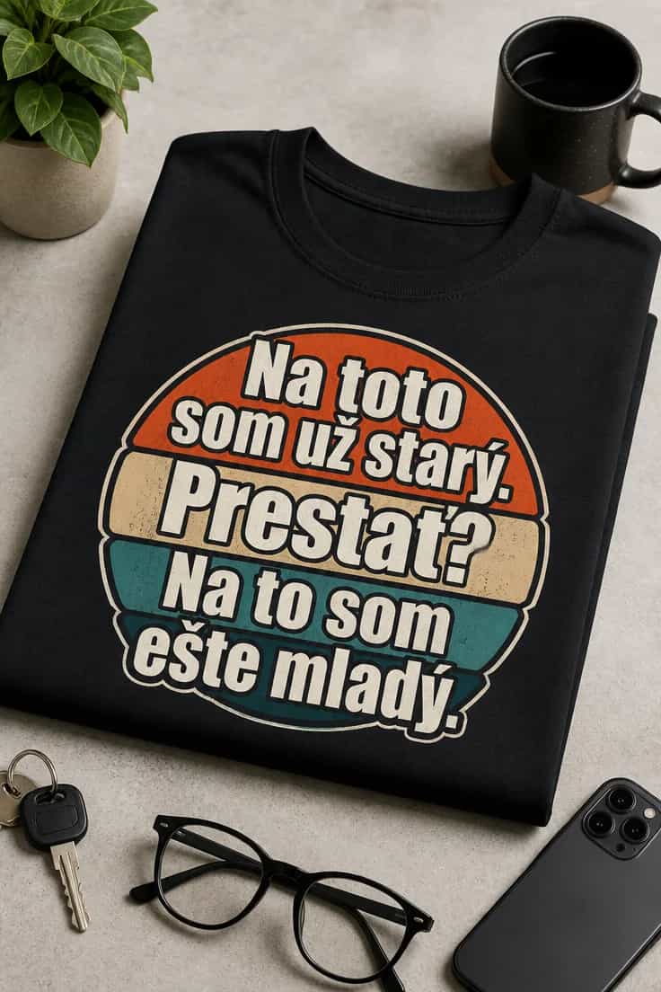 Pánske vtipné tričko na narodeniny: Na toto som už starý