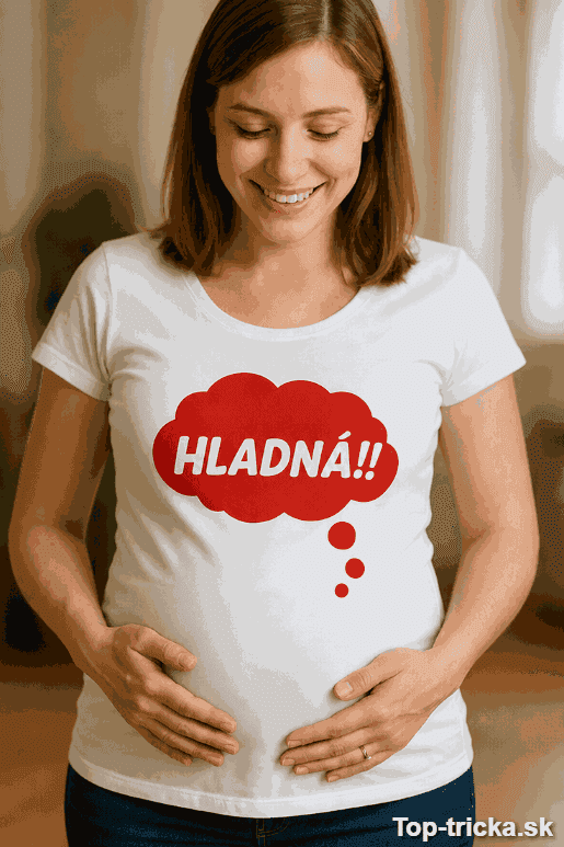 Tehotenské tričko hladná