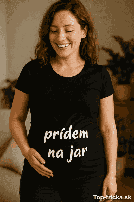 Tehotenské tričko prídem na jar