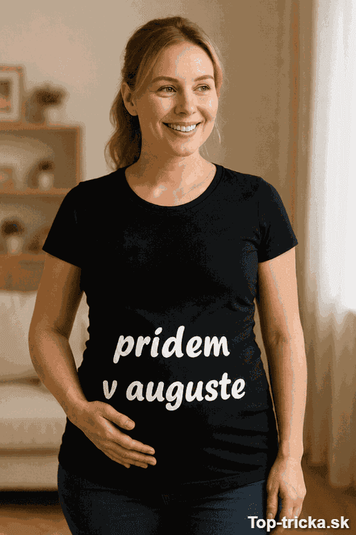Tehotenské tričko prídem v auguste