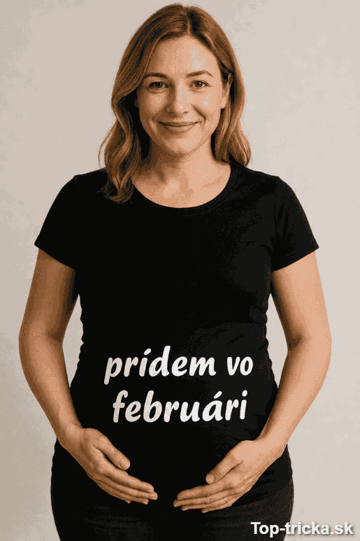 Tehotenské tričko prídem vo februári