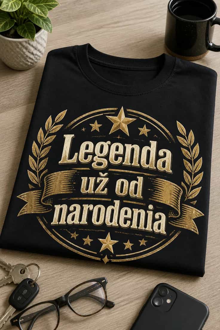 Tričko k narodeninám: Legenda už od narodenia