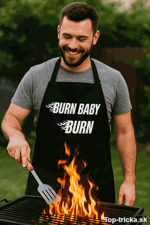 Vtipná zástera Burn Baby Burn
