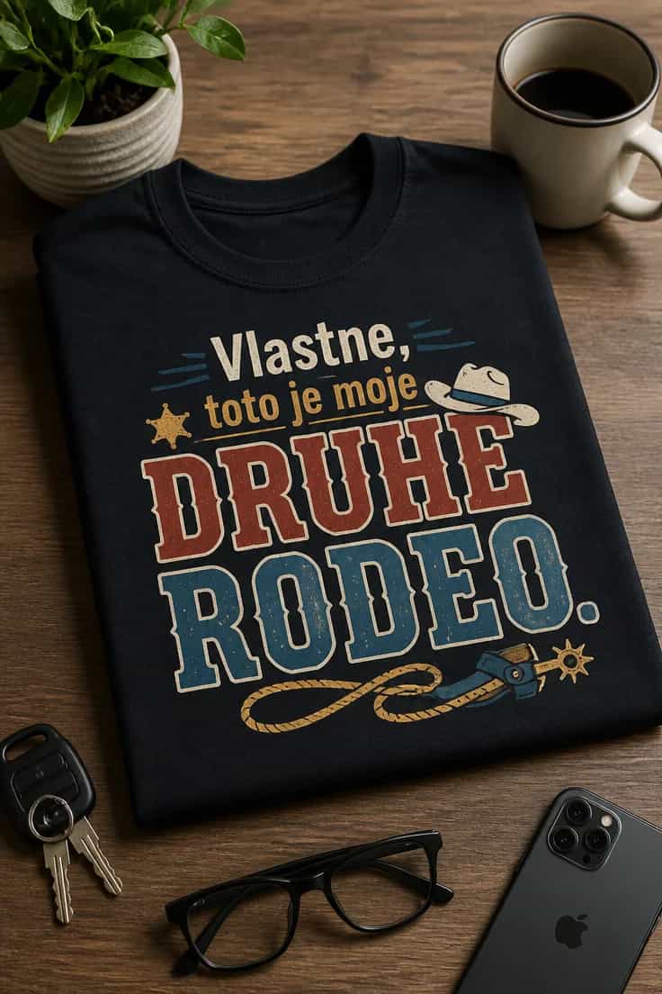 Tričko – Vlastne, toto je moje druhé rodeo.