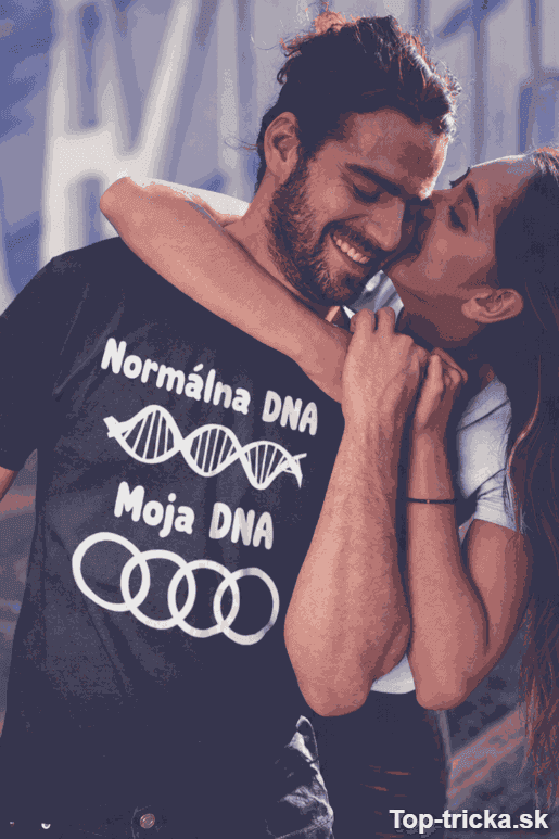 Vtipné tričko Audi DNA