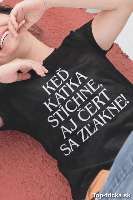 Vtipné tričko čert sa zľakne s ľubovoľným menom