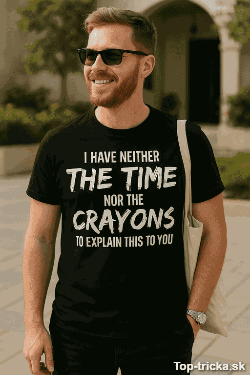 Vtipné tričko Crayons