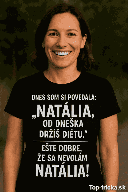 Vtipné tričko diéta s ľubovoľným menom