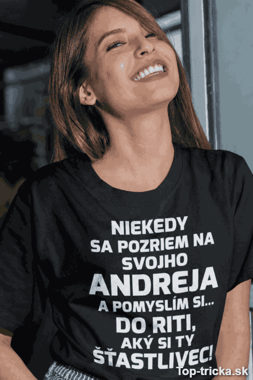 Vtipné tričko do riti šťastlivec s ľubovoľným menom